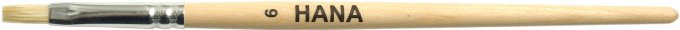 Кисти из щетины плоские HANA, ручка короткая Кисти из щетины плоские HANA, ручка короткая