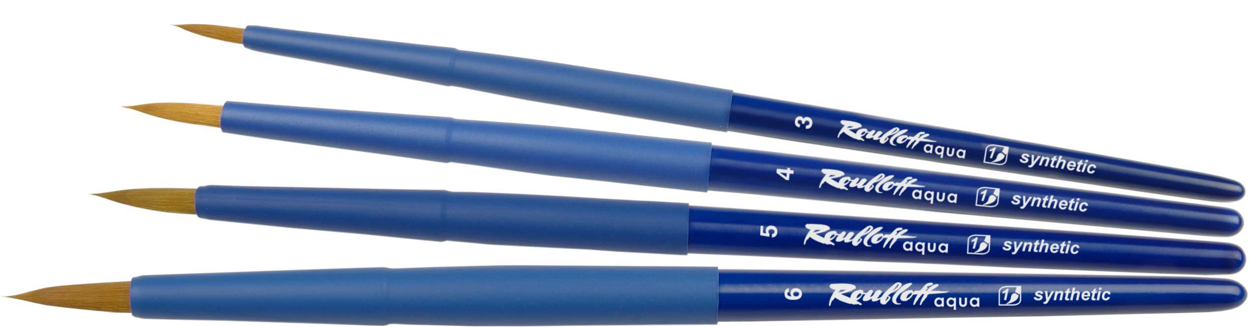 Кисть Roubloff AQUA blue круглая из коричневой синтетики №3, 4, 5, 6 Кисть Roubloff AQUA blue круглая из коричневой синтетики №3, 4, 5, 6